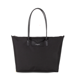 GRAND SAC CABAS ÉPAULE LANCASTER SMART KBA NOIR 516-31 NOIR www.solene-maroquinerie.fr