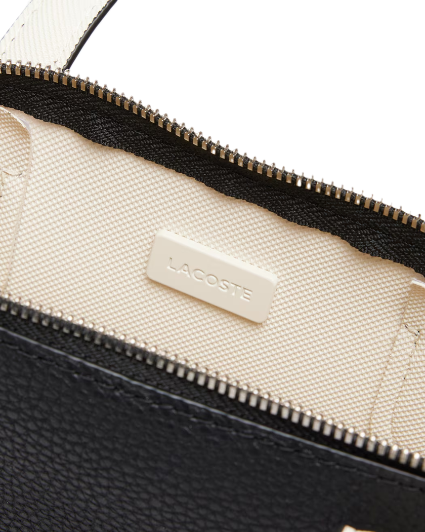 MINI SAC CABAS LACOSTE ANNA NOIR FARINE NF5126AA M66 www.solene-maroquinerie.fr 4