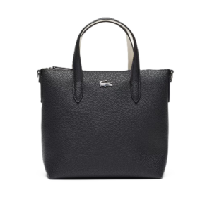 MINI SAC CABAS LACOSTE ANNA NOIR FARINE NF5126AA M66 www.solene-maroquinerie.fr