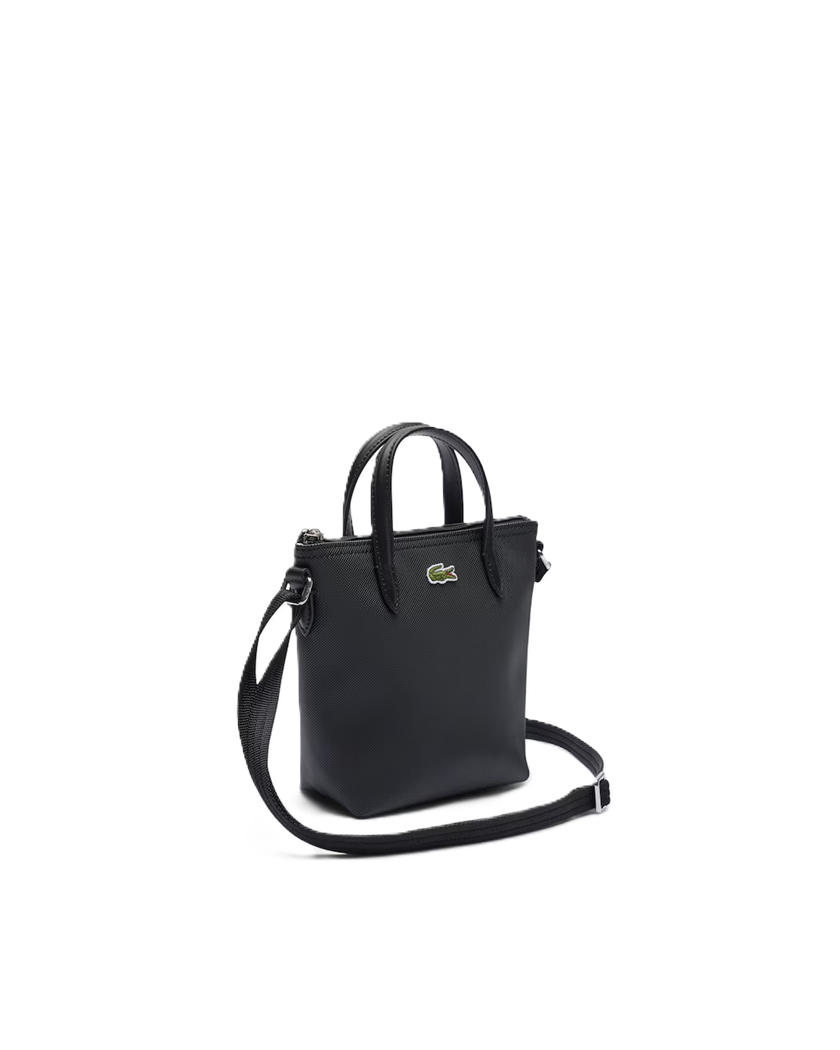 MINI SAC CABAS LACOSTE L.12.12 CONCEPT NOIR NF2609PK 000 www.solene-maroquinerie.fr 2