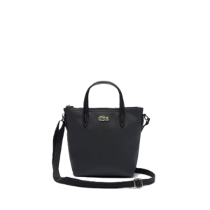 MINI SAC CABAS LACOSTE L.12.12 CONCEPT NOIR NF2609PK 000 www.solene-maroquinerie.fr