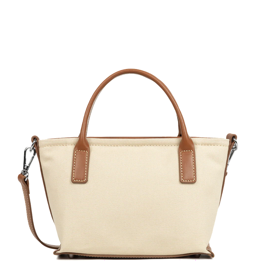 MINI SAC CABAS MAIN LANCASTER CANVAS KBA BEIGE COGNAC 518-049 BEIGECOGNA www.solene-maroquinerie.fr 3