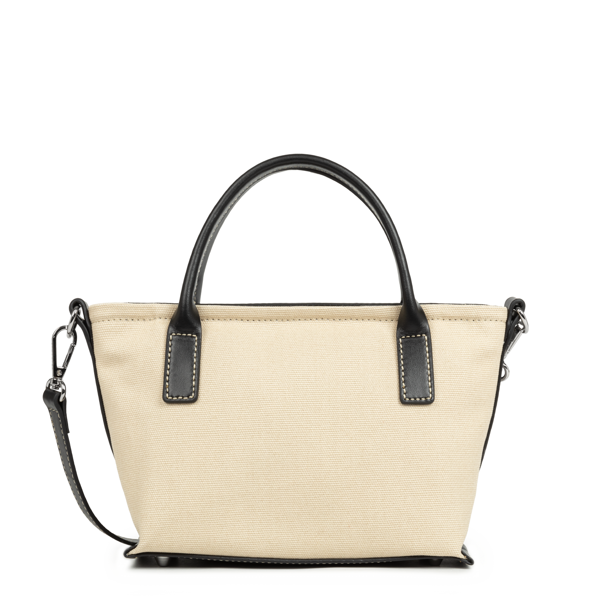 MINI SAC CABAS MAIN LANCASTER CANVAS KBA BEIGE NOIR 518-049 BEIGENOIR www.solene-maroquinerie.fr 3