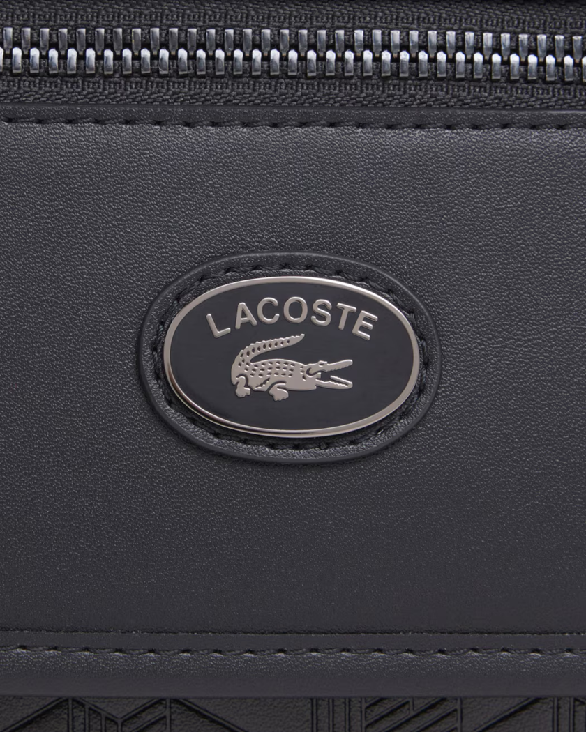 MINI SAC MESSENGER LACOSTE MONOGRAMME NOIR NH5265MR 000 www.solene-maroquinerie.fr 5