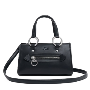 PETIT SAC A MAIN LACOSTE CELYS NOIR NF5230AQ 000 www.solene-maroquinerie.fr