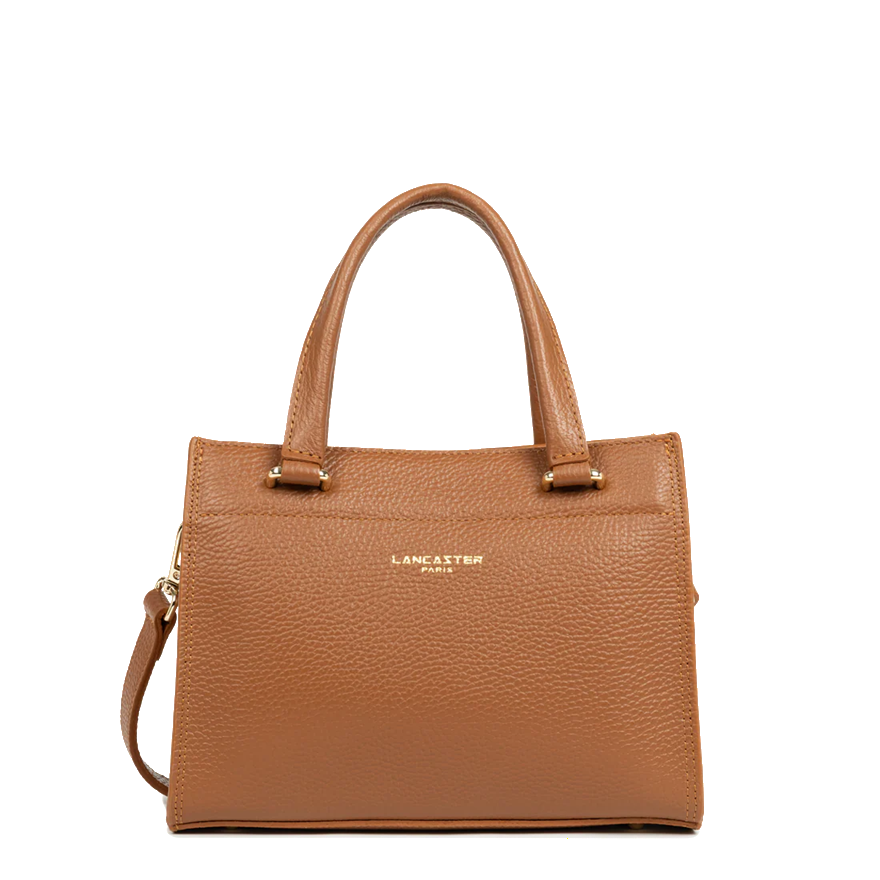 PETIT SAC A MAIN LANCASTER FOULONNE DOUBLE DAILY CAMEL 470-73-CAMEL_IN_OR www.solene-maroquinerie.fr