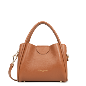 PETIT SAC A MAIN LANCASTER IDA DOUBLE CAMEL 470-83-CAMEL_IN_OR www.solene-maroquinerie.fr
