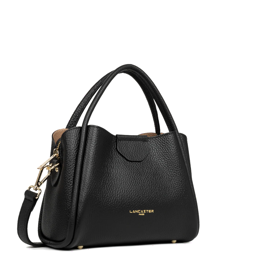 PETIT SAC A MAIN LANCASTER IDA DOUBLE NOIR 470-83-NOIR_IN_NU www.solene-maroquinerie.fr 2
