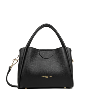 PETIT SAC A MAIN LANCASTER IDA DOUBLE NOIR 470-83-NOIR_IN_NU www.solene-maroquinerie.fr