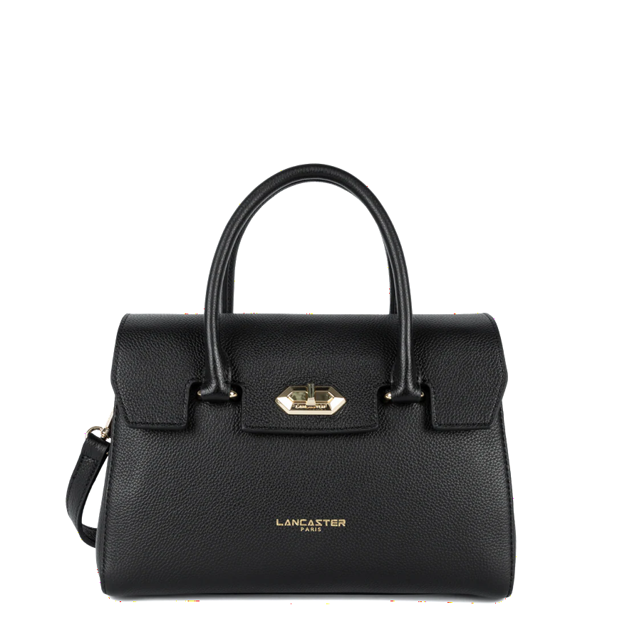 PETIT SAC A MAIN LANCASTER MILANO COSMOS NOIR 547-77 NOIR www.solene-maroquinerie.fr