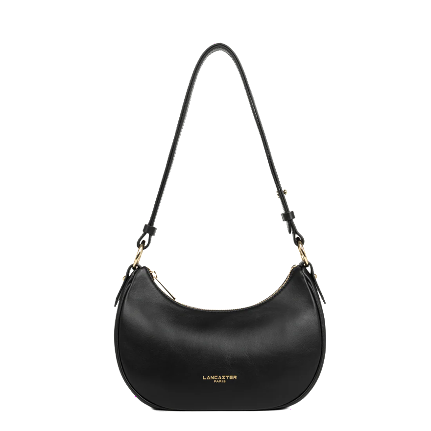 PETIT SAC BESACE LANCASTER DONNA ARIA NOIR 480-075 NOIR www.solene-maroquinerie.fr