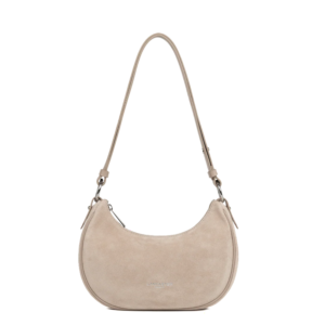 PETIT SAC BESACE LANCASTER SUEDE BEIGE FONCÉ 480-081 BEIGEFONCE www.solene-maroquinerie.fr