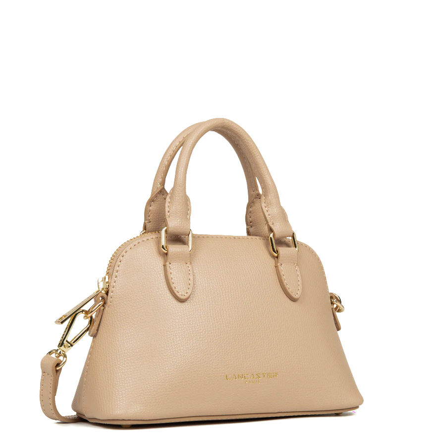PETIT SAC DEMI LUNE LANCASTER SIERRA JIA BEIGE FONCÉ 538-001 BEIGEFONCE www.solene-maroquinerie.fr 2
