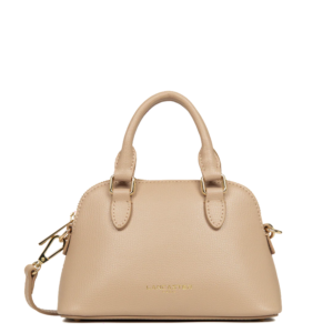 PETIT SAC DEMI LUNE LANCASTER SIERRA JIA BEIGE FONCÉ 538-001 BEIGEFONCE www.solene-maroquinerie.fr