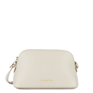 PETIT SAC DEMI LUNE LANCASTER SIERRA JIA IVOIRE 538-005 IVOIRE www.solene-maroquinerie.fr