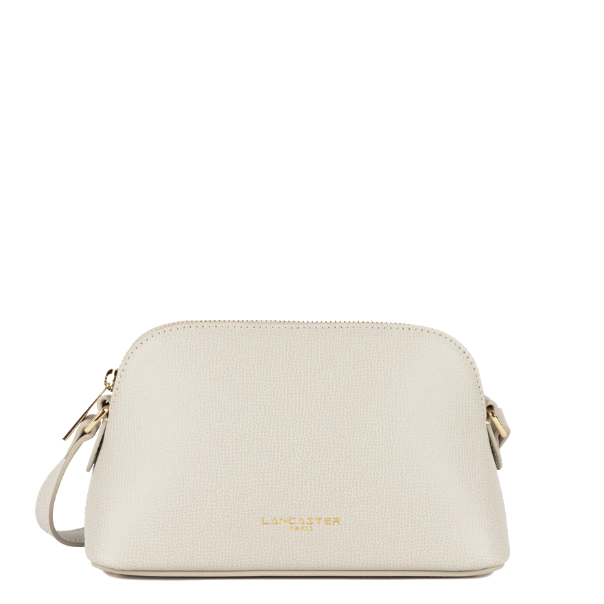 PETIT SAC DEMI LUNE LANCASTER SIERRA JIA IVOIRE 538-005 IVOIRE www.solene-maroquinerie.fr
