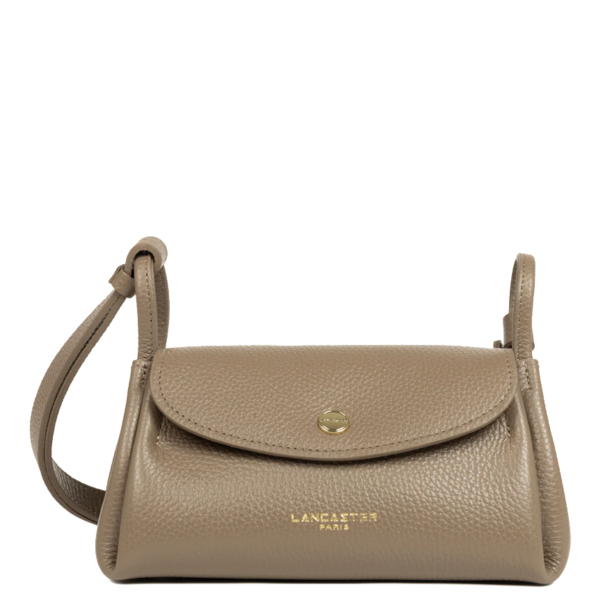 PETIT SAC TROTTEUR LANCASTER ACCORDEON DOUBLE TAUPE 470-87 TAUPE_IN_OR www.solene-maroquinerie.fr