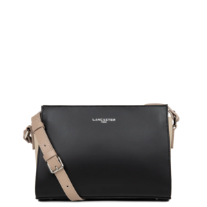 PETIT SAC TROTTEUR LANCASTER SMOOTH NOIR NUDE CLAIR NUDE FONCÉ 437-02 NOIR_NCNF www.solene-maroquinerie.fr