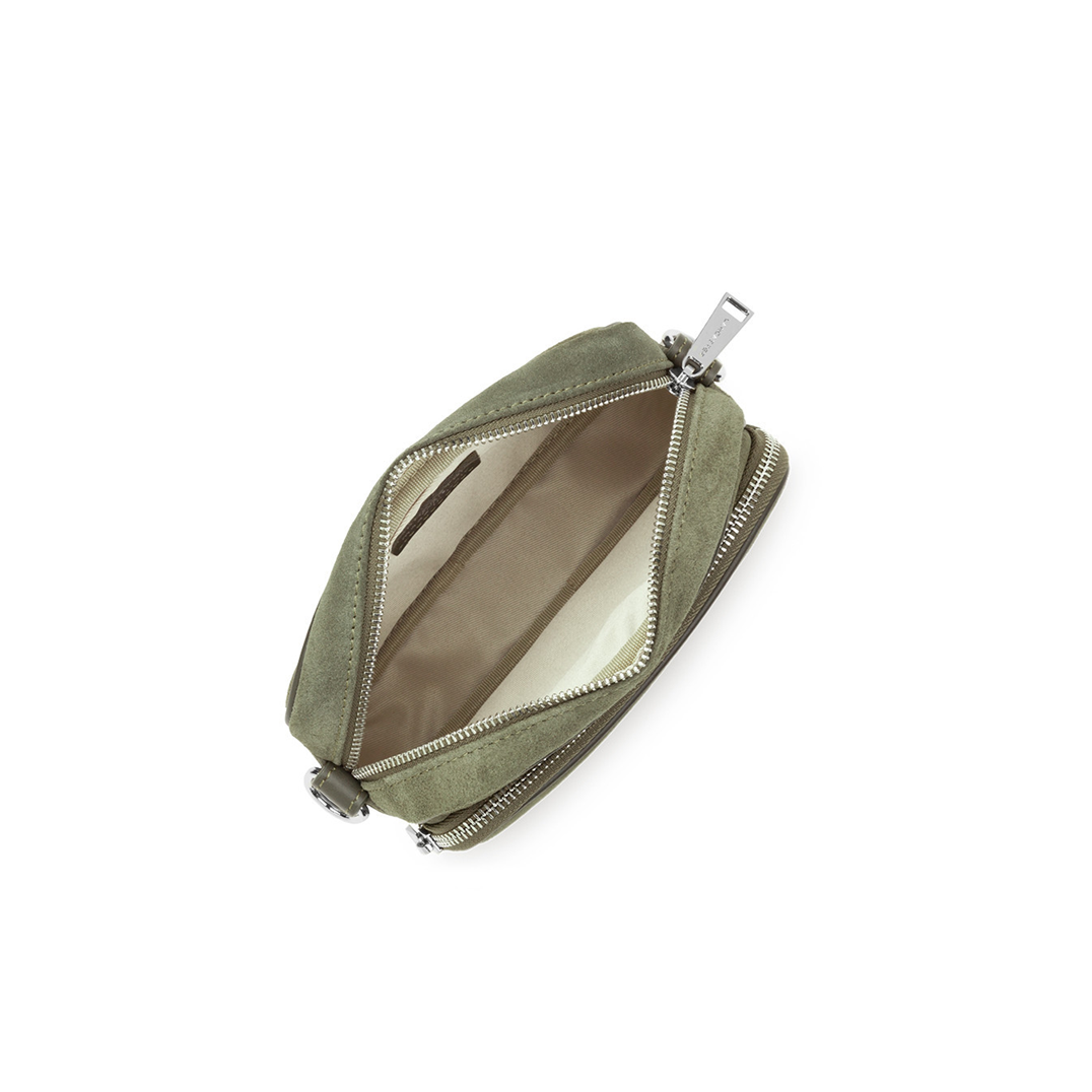 PETIT SAC TROTTEUR LANCASTER SUEDE KAKI 480-064 KAKI www.solene-maroquinerie.fr 3