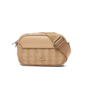 PETITE SACOCHE LACOSTE THE BLEND MONO VIENNOIS OTTER NH3650LX R59 www.solene-maroquinerie.fr