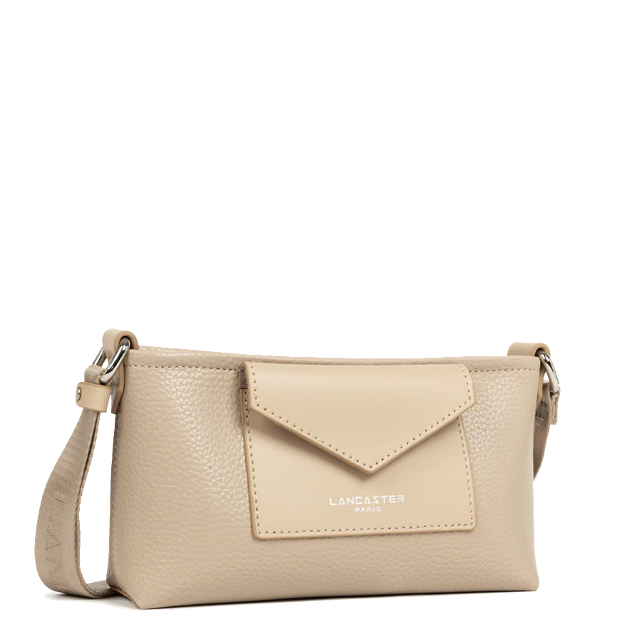 POCHETTE LANCASTER MAYA DOUBLE KBA BEIGE FONCE 517-104 BEIGEFONCE www.solene-maroquinerie.fr 2