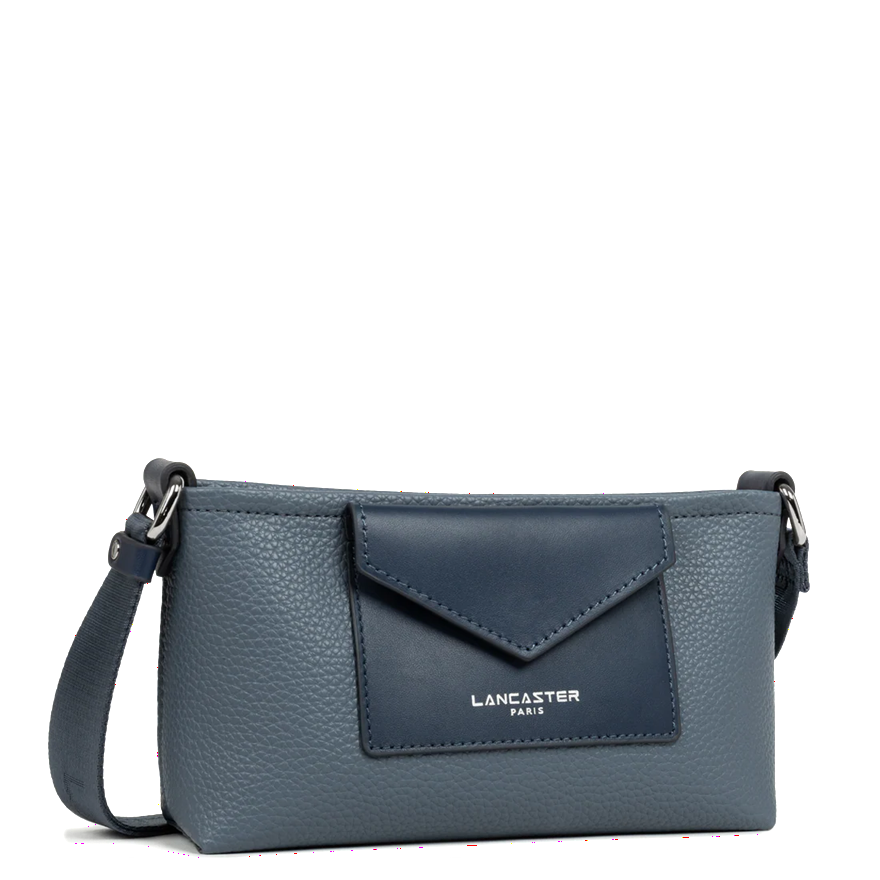 POCHETTE LANCASTER MAYA DOUBLE KBA BLEU GIVRE 517-104 BLEUGIVRE www.solene-maroquinerie.fr 2