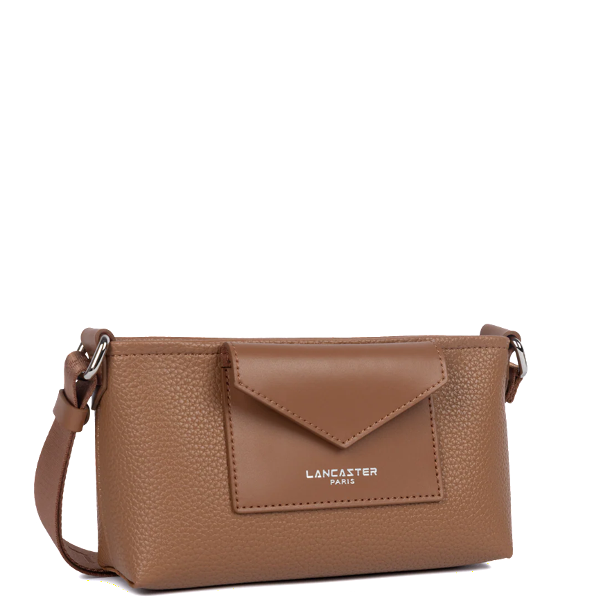 POCHETTE LANCASTER MAYA DOUBLE KBA MOKA 517-104 MOKA www.solene-maroquinerie.fr 2