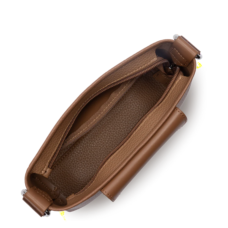 POCHETTE LANCASTER MAYA DOUBLE KBA MOKA 517-104 MOKA www.solene-maroquinerie.fr 4