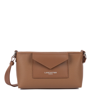 POCHETTE LANCASTER MAYA DOUBLE KBA MOKA 517-104 MOKA www.solene-maroquinerie.fr
