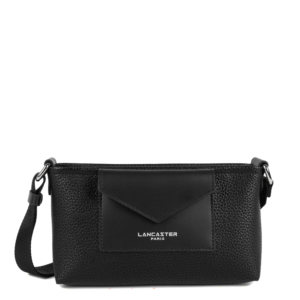 POCHETTE LANCASTER MAYA DOUBLE KBA NOIR 517-104 NOIR www.solene-maroquinerie.fr