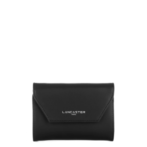 PORTEFEUILLE DOS A DOS LANCASTER SMOOTH NOIR 137-02 NOIR www.solene-maroquinerie.fr