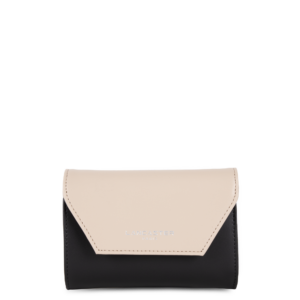 PORTEFEUILLE DOS A DOS LANCASTER SMOOTH NOIR NUDE CLAIR NUDE FONCÉ 137-02 NOIR_NCNF www.solene-maroquinerie.fr