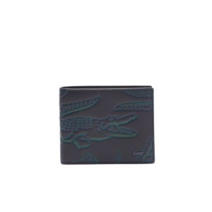 PORTEFEUILLE LACOSTE ALL OVER 80'S ABIMES NH4572FW N34 www.solene-maroquinerie.fr