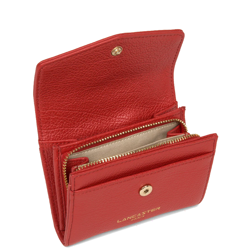 PORTEFEUILLE LANCASTER DUNE ROUGE 129-19 ROUGE www.solene-maroquinerie.fr 2