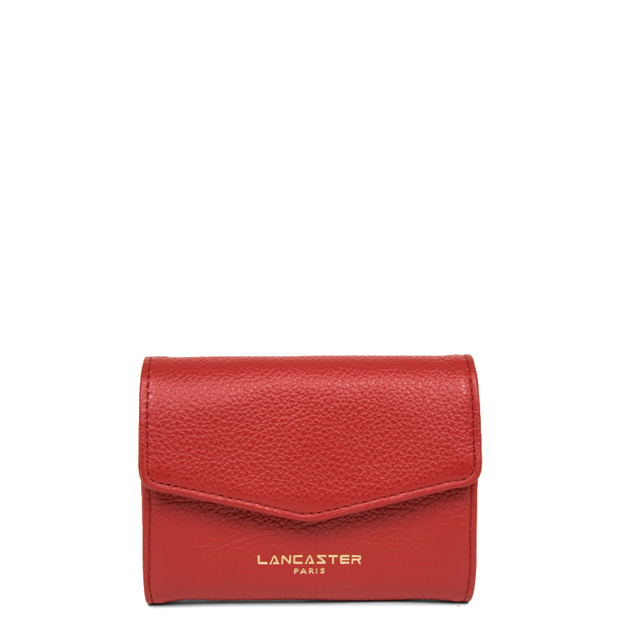 PORTEFEUILLE LANCASTER DUNE ROUGE 129-19 ROUGE www.solene-maroquinerie.fr