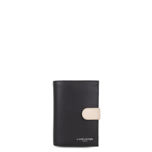 PORTEFEUILLE LANCASTER SMOOTH NOIR NUDE CLAIR NUDE FONCÉ 137-15 NOIR_NCNF www.solene-maroquinerie.fr