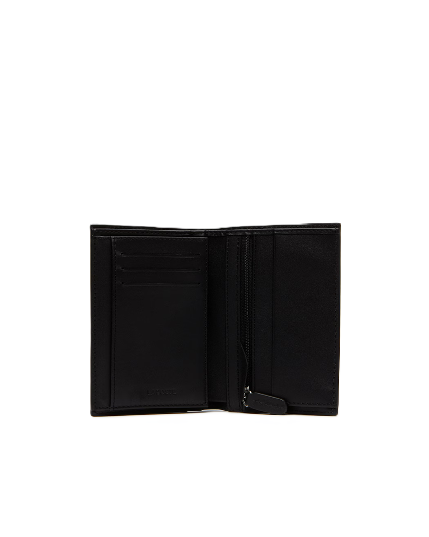 PORTEFEUILLE VERTICAL FG EN CUIR LACOSTE FITZGERALD NOIR NH2368FG 000 www.solene-maroquinerie.fr 2