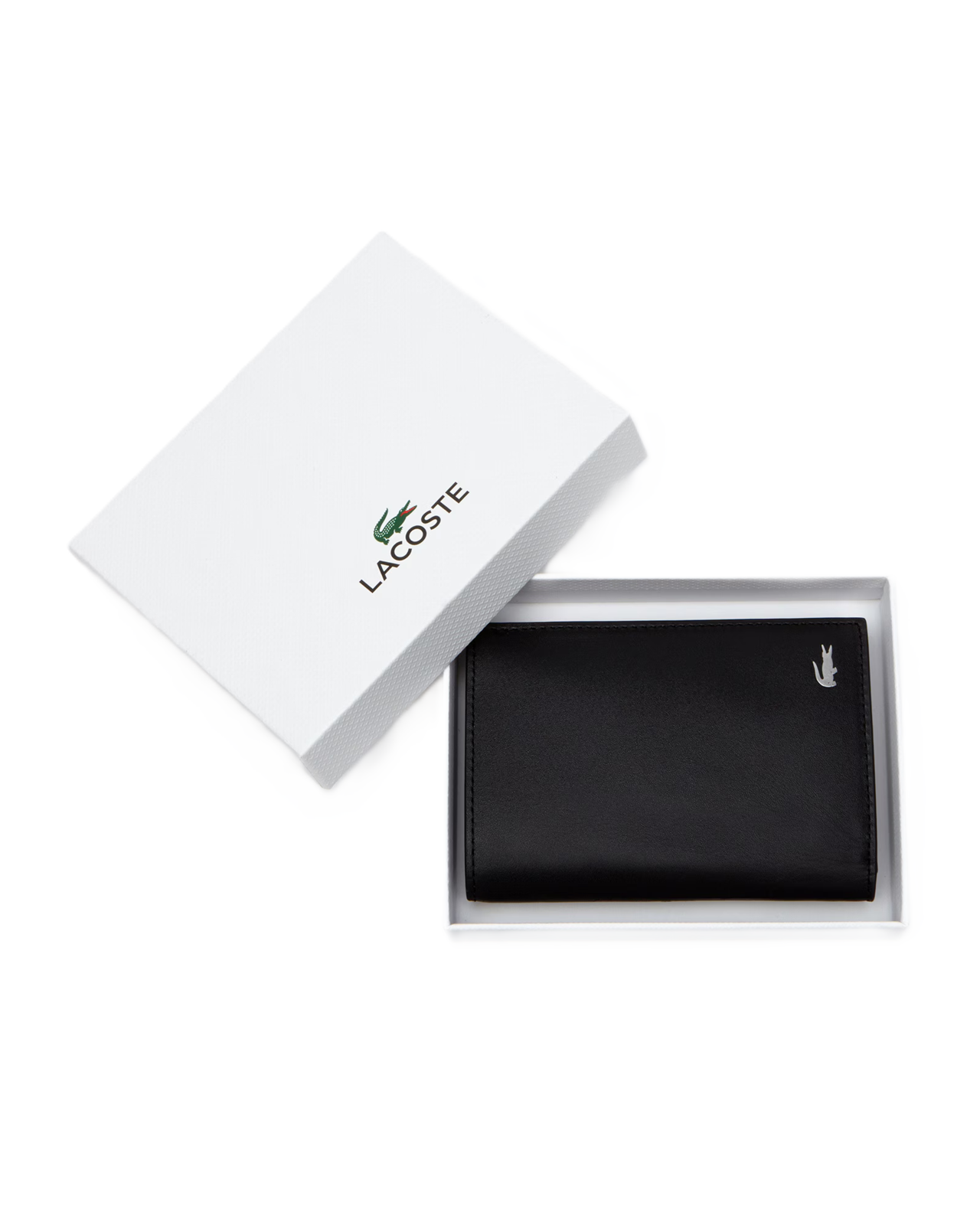 PORTEFEUILLE VERTICAL FG EN CUIR LACOSTE FITZGERALD NOIR – Image 3