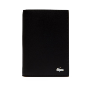 PORTEFEUILLE VERTICAL FG EN CUIR LACOSTE FITZGERALD NOIR NH2368FG 000 www.solene-maroquinerie.fr