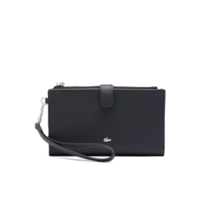 PORTEFEUILLE ZIPPÉ LACOSTE DAILY CITY NOIR NF4987DZ 000 www.solene-maroquinerie.fr