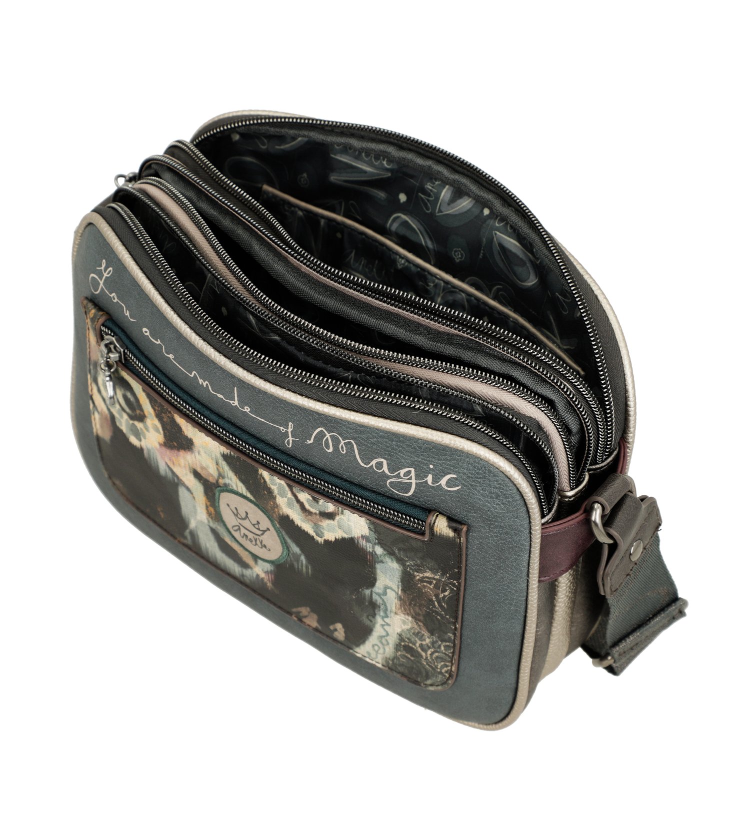 SAC A BANDOULIERE A 3 COMPARTIMENTS ANEKKE REAL – Image 2