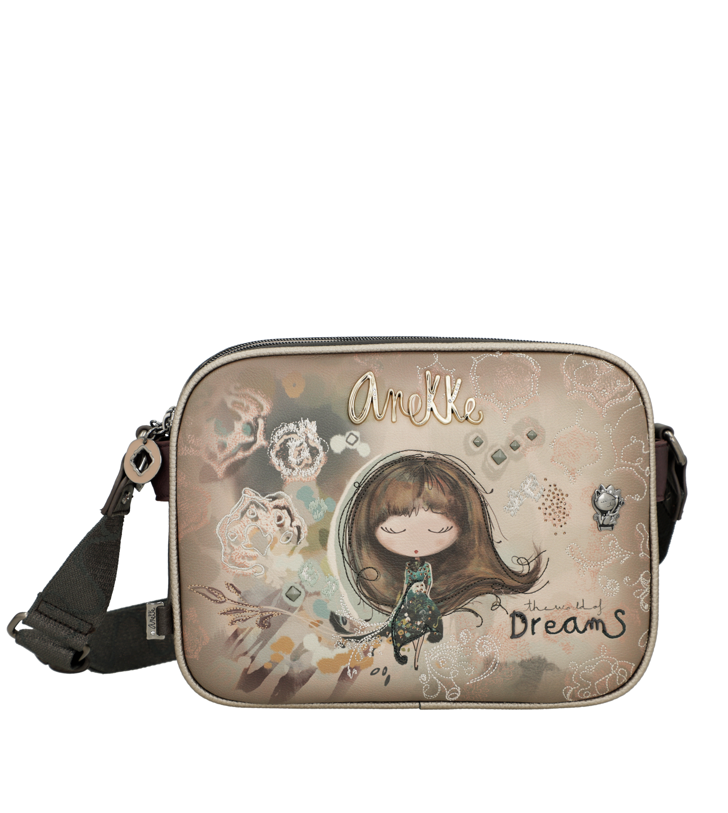 SAC A BANDOULIERE A 3 COMPARTIMENTS ANEKKE REAL 41703-188 www.solene-maroquinerie.fr