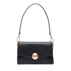 SAC A BANDOULIERE EN CUIR LACOSTE TENNIS BLISS NOIR NF5105IT 000 www.solene-maroquinerie.fr