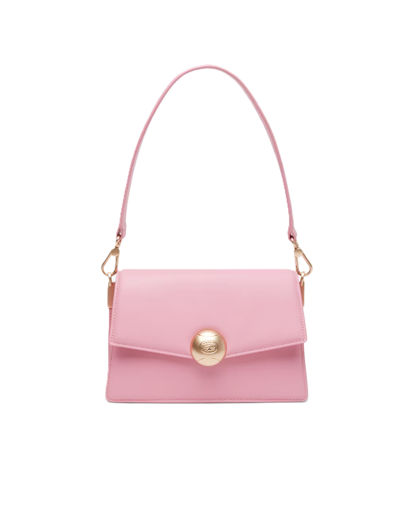 SAC A BANDOULIERE EN CUIR LACOSTE TENNIS BLISS PEONY NF5105IT R30 www.solene-maroquinerie.fr