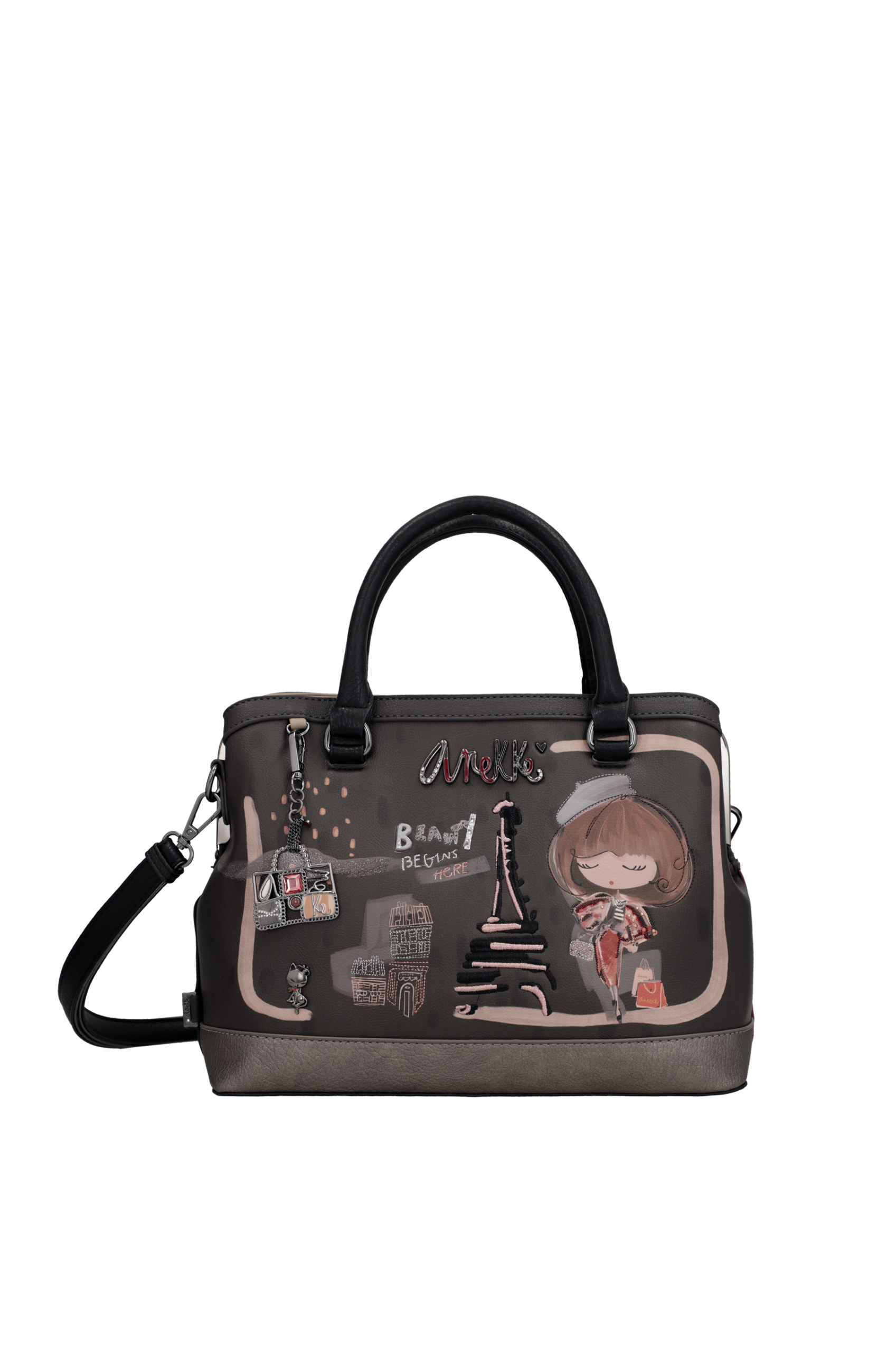 SAC A MAIN AVEC ANSE ANEKKE MADEMOISELLE 41801-061 www.solene-maroquinerie.fr