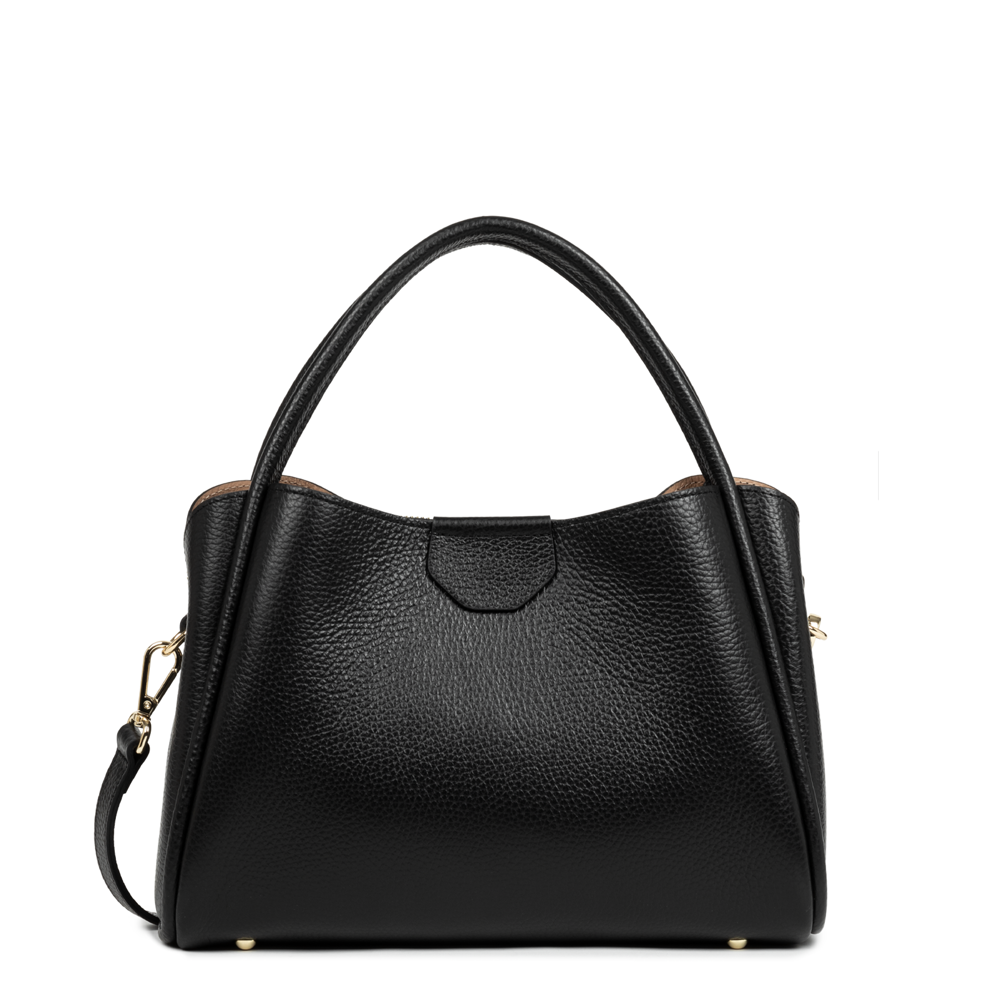 SAC A MAIN LANCASTER IDA DOUBLE NOIR 470-84-NOIR_IN_NU www.solene-maroquinerie.fr 3