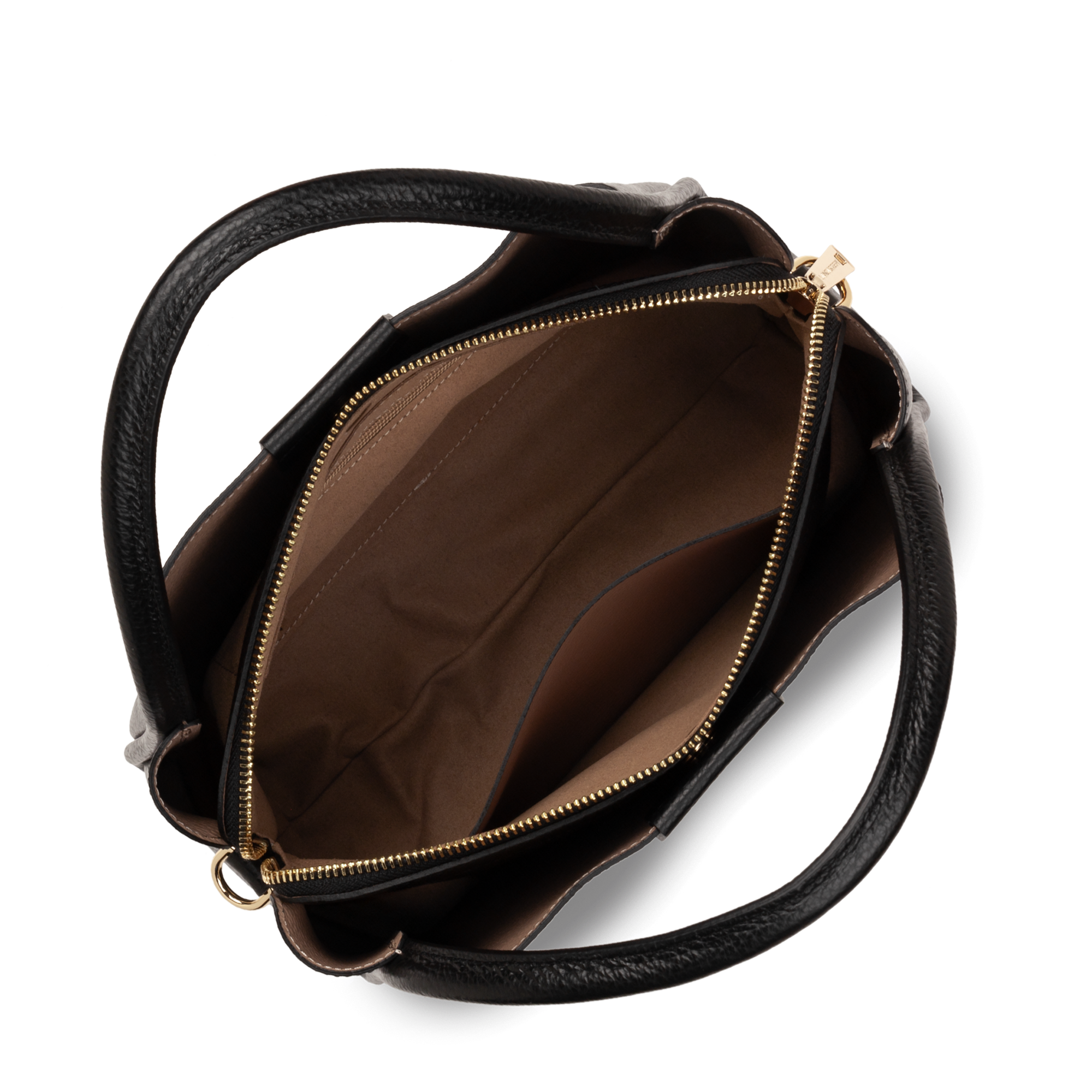 SAC A MAIN LANCASTER IDA DOUBLE NOIR 470-84-NOIR_IN_NU www.solene-maroquinerie.fr 4