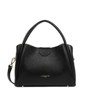 SAC A MAIN LANCASTER IDA DOUBLE NOIR 470-84-NOIR_IN_NU www.solene-maroquinerie.fr