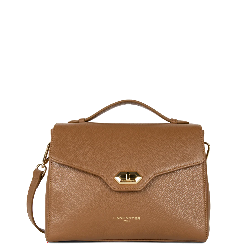 SAC A MAIN LANCASTER MILANO COSMOS CAMEL 547-55 CAMEL www.solene-maroquinerie.fr