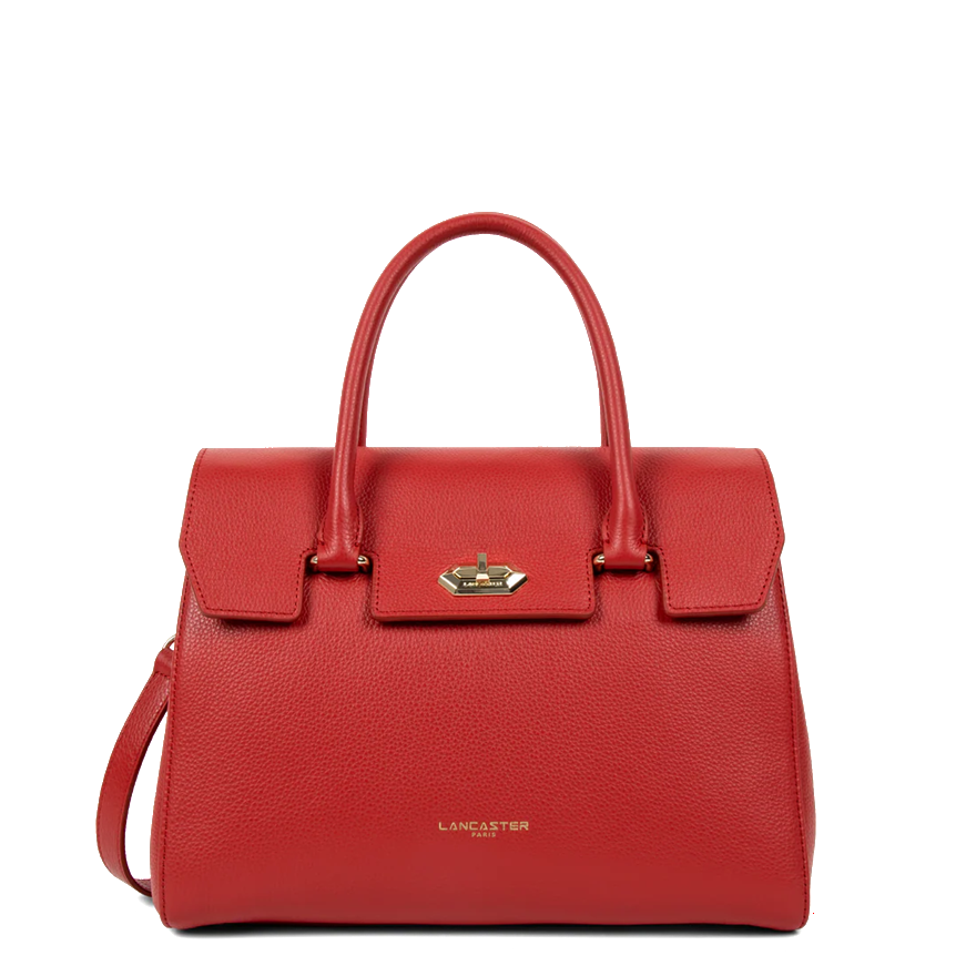 SAC A MAIN LANCASTER MILANO COSMOS ROUGE 547-56 ROUGE www.solene-maroquinerie.fr